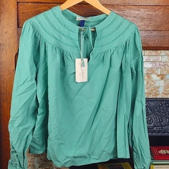 NWT universal thread cotton peasant top xs - Picture 2 of 4